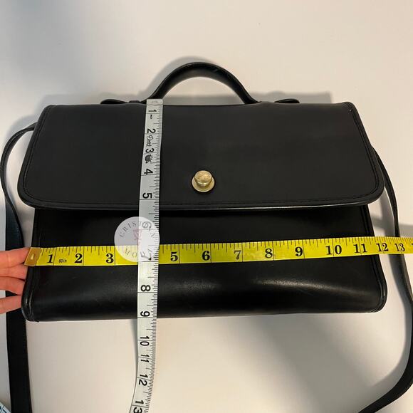 Vintage Coach Avenue Bag 9886 Black USA 1990s - Picture 8 of 10